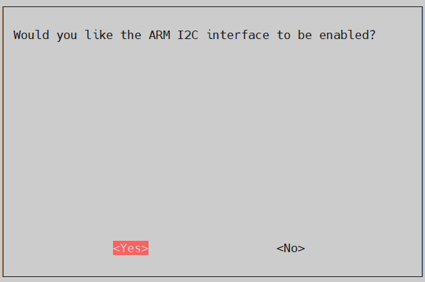 Включение I2C